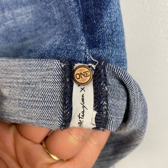 One Teaspoon Harlets Denim Jean Shorts Superstar Blue - Picture 8 of 11